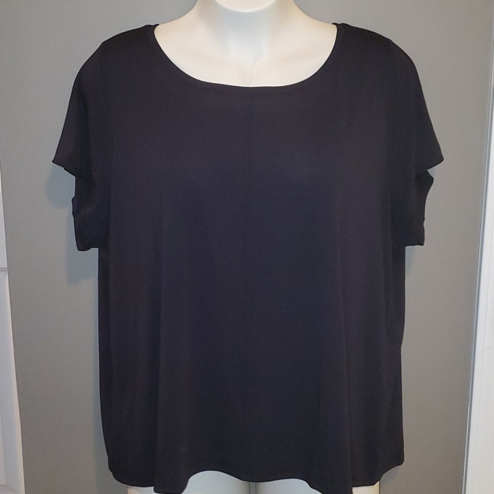NWOT! Lane Bryant Black Dressy T-S